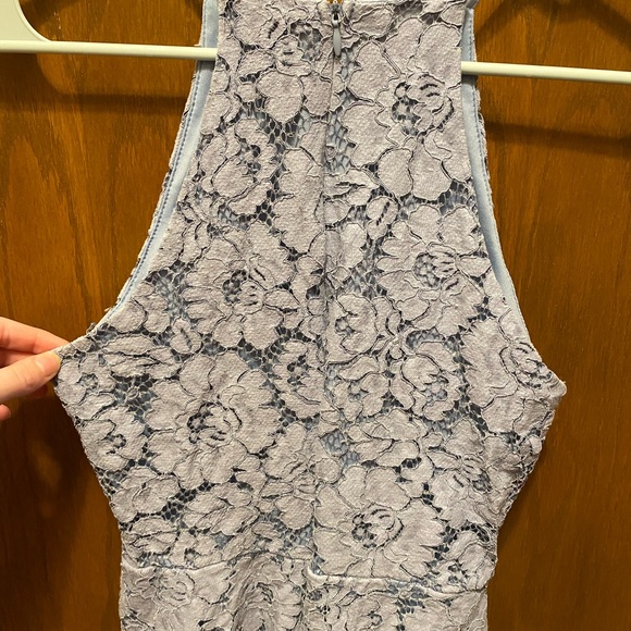 Powder Blue Lace Dress - Perfect for Wedding Guests! - Picture 5 of 6
